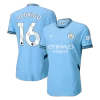 RODRIGO #16 Manchester City Home Authentic Soccer Jersey 2024/25