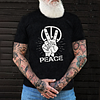 Peace Printed Men'S Casual T-Shirt