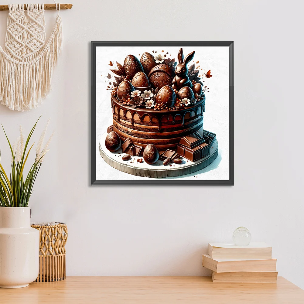 Full Round Diamond Painting 30*30cm - Easter Chocolate Cake