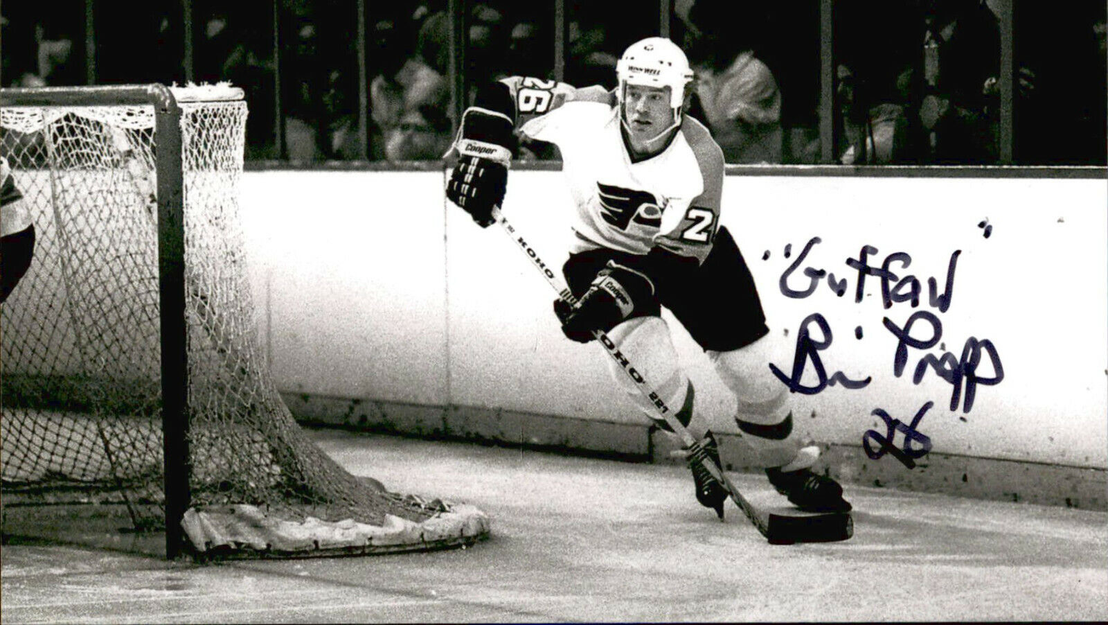 Brian Propp SIGNED 4x6 Photo Poster painting PHILADELPHIA FLYERS #5