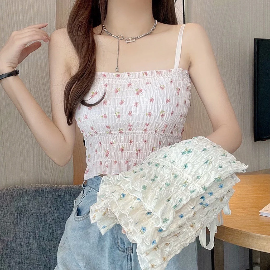 Floral Print Tube Top