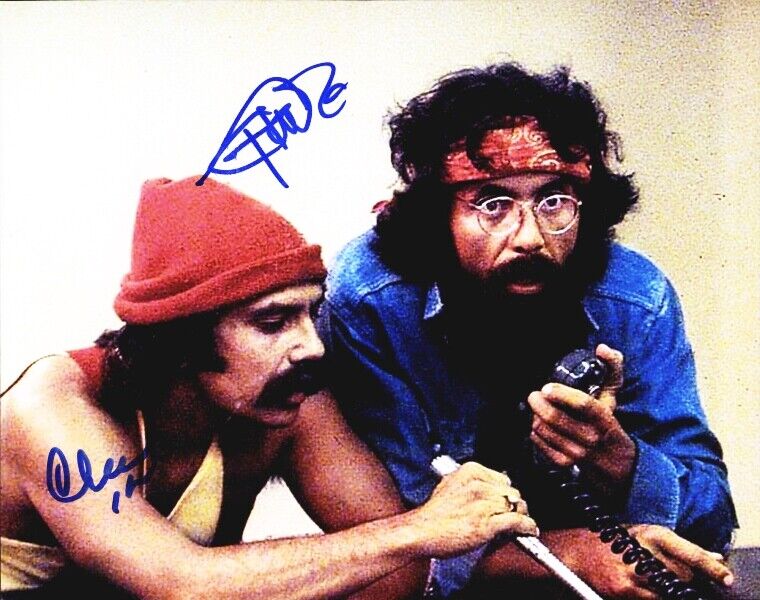 Cheech & Chong authentic signed celebrity 8x10 Photo Poster painting W/Cert Autographed 51816d1