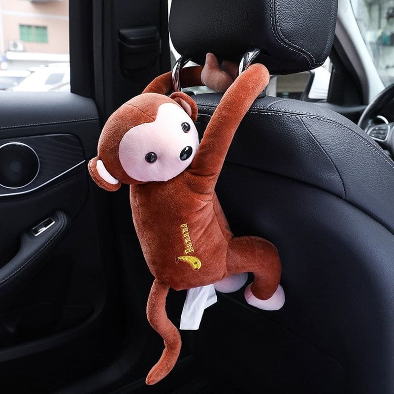 Droopy™ - The Cute Dangling Monkey Car Tissue Holder