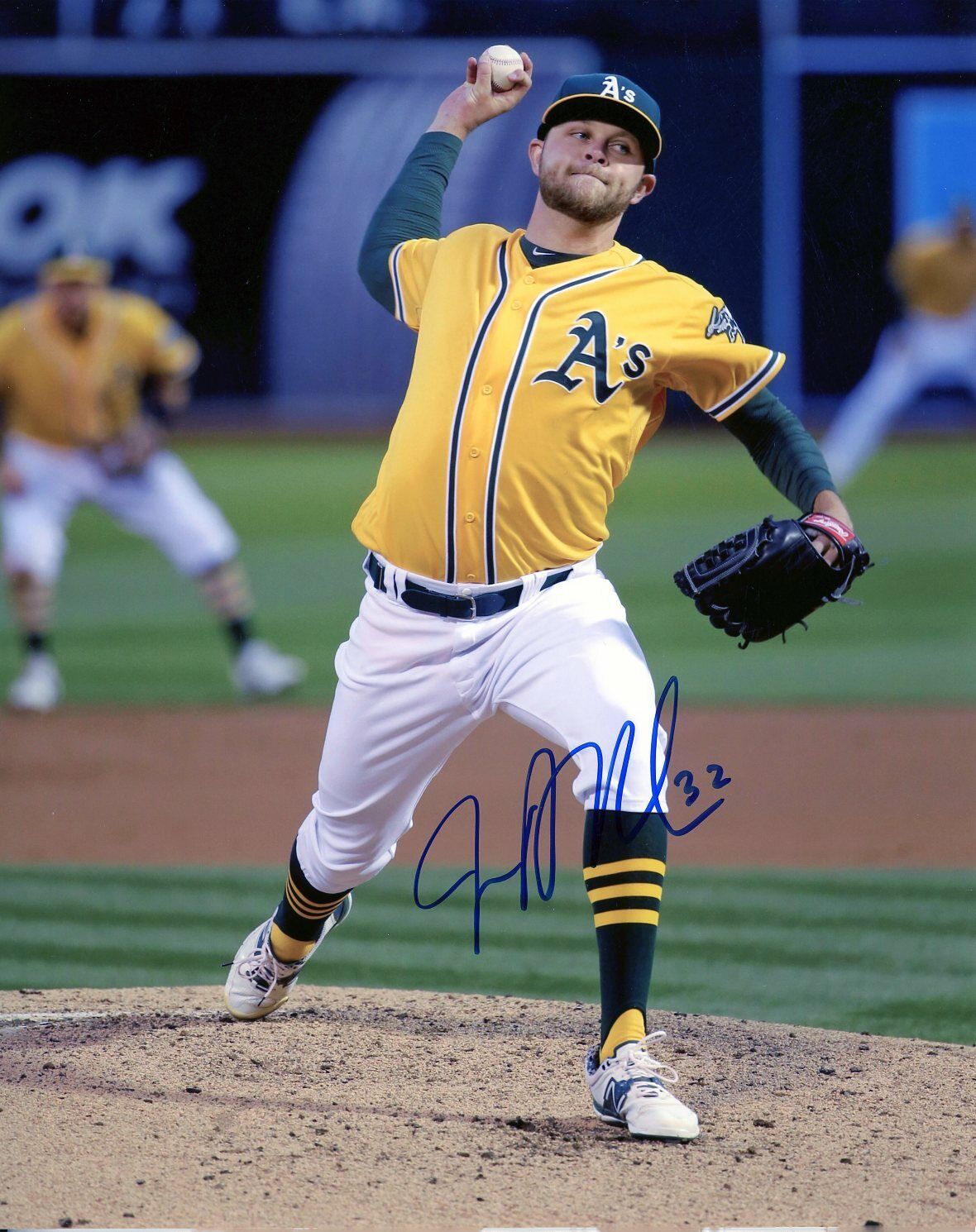 Jesse Hahn autographed 8x10 Oakland Athletics#S641