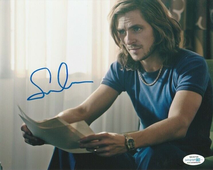 SVERRIR GUDNASON SIGNED BORG vs MCENROE 8x10 Photo Poster painting #2 FALLING BJORN ACOA COA