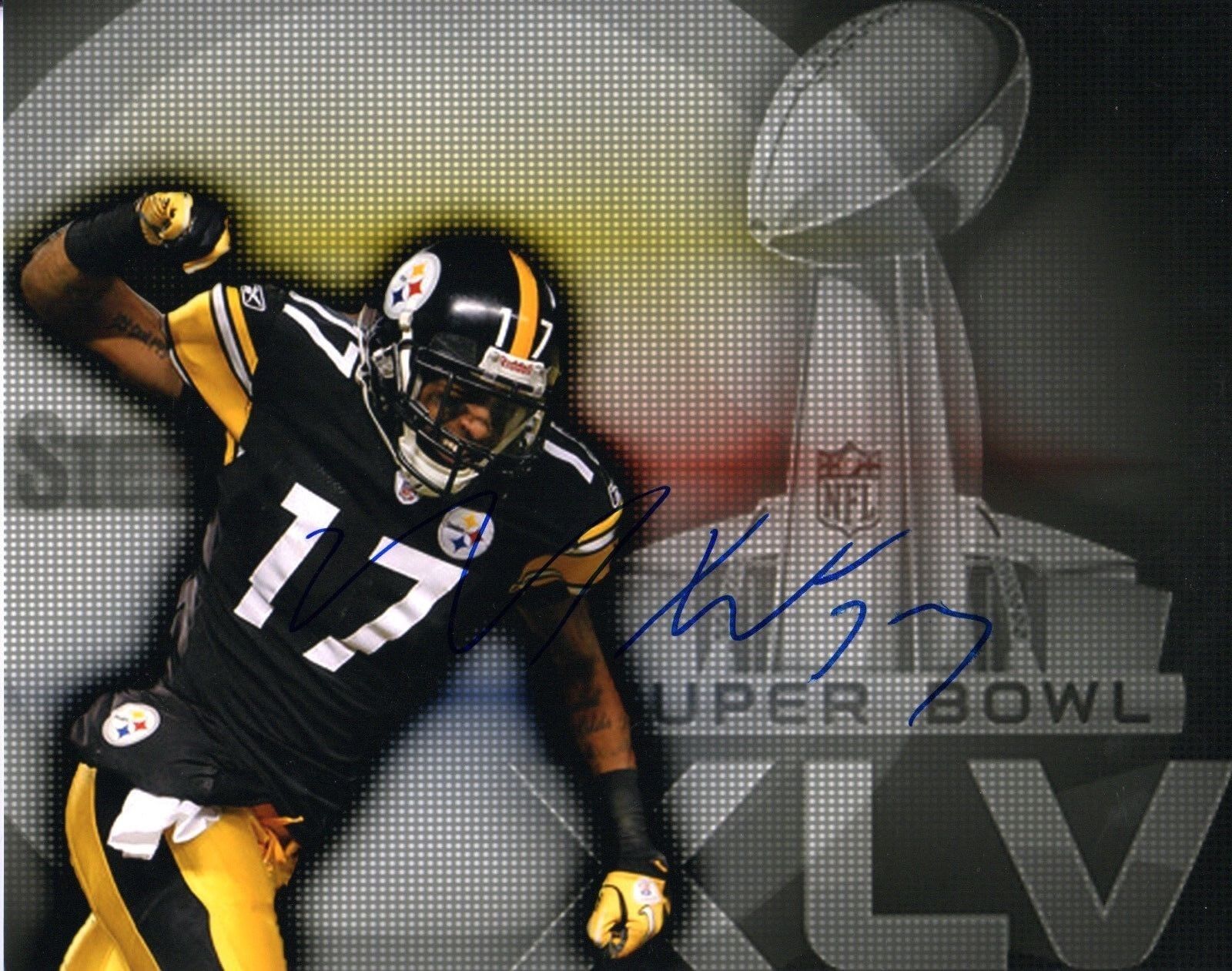 GFA Pittsburgh Steelers * MIKE WALLACE * Signed 8x10 Photo Poster painting M5 COA