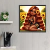 5D diy volle runde bohrer diamant malerei sonnenblume mädchen kunst wohnkultur 30x30cm