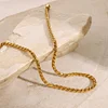 Minimal 18K Golden Silver Bracelet Necklace