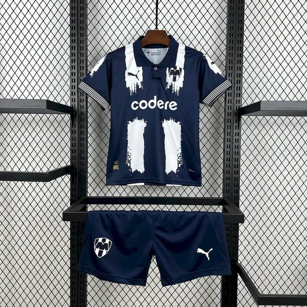 2025-2026 KIDS Monterrey Home Football Shirt 1:1 Thai Quality- Maxi Kit