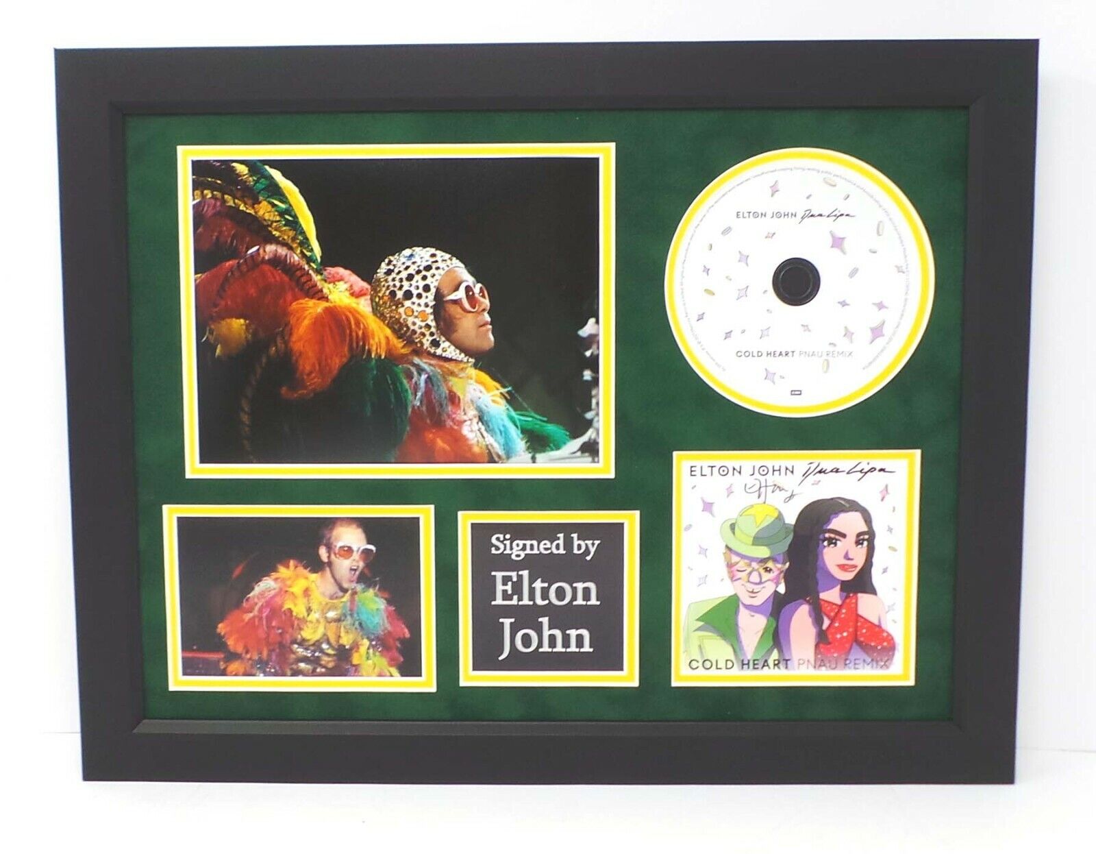 Elton JOHN Signed Mounted & Framed 16x12 CD Artcard Photo Poster painting Display C AFTAL RD COA