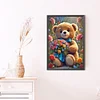(40*60cm)Bouquet Bear - Full Round Drill Diamond Painting