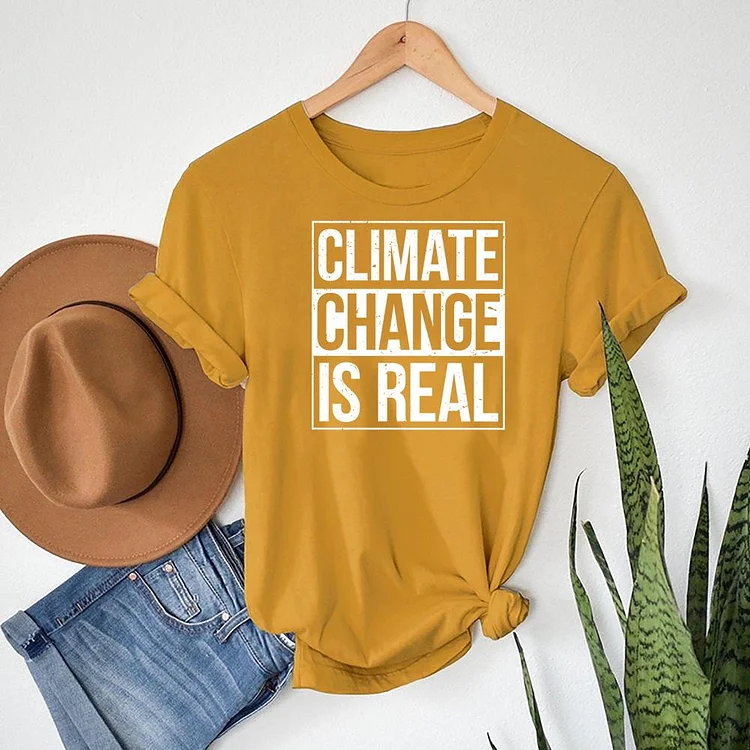 Climate Change Is Real T-shirt Tee-06845-Annaletters