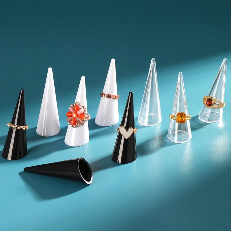 Minimalist Conical Solid Color Plastic Jewelry Rack