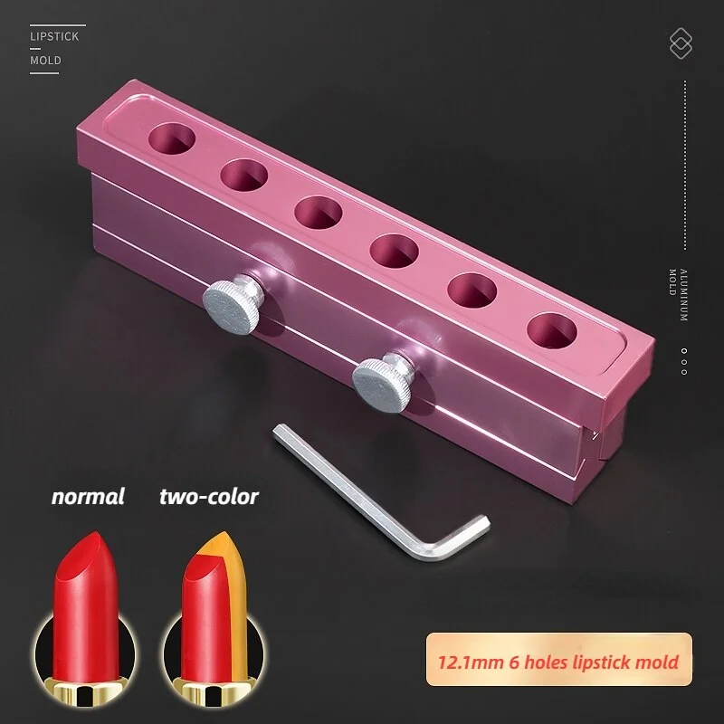2/4/6/12 12.1MM Aluminum Lipstick Mold Two-color/Sandwich/ Three-use DIY Handmade Lipstick Making Tool 11.1MM Lipstick Mold