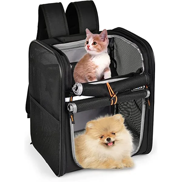 Fuledpet Pet Backpack Carrier, Foldable Dog Backpack Carrier for Small Dogs and Cats