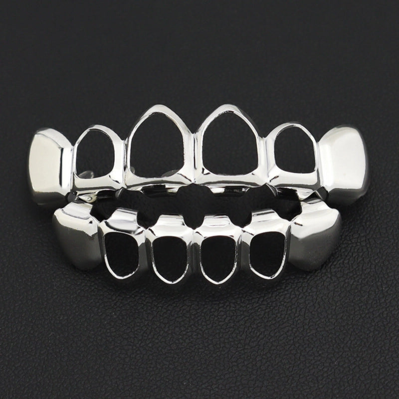 Hip-Hop Solid Color Copper Unisex Tooth Socket Punk Rings