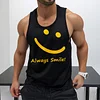  Always Smile Graphic Tank Top for Men - Perfect for Fitness and Casual Wear by Inlyline