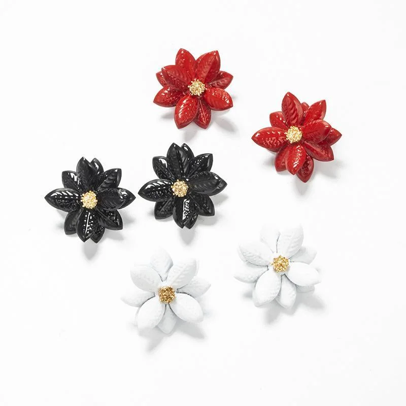 Women plus size clothing Flowers Simple Geometric Earrings Wholesale Cheap Jewelry-Nordswear