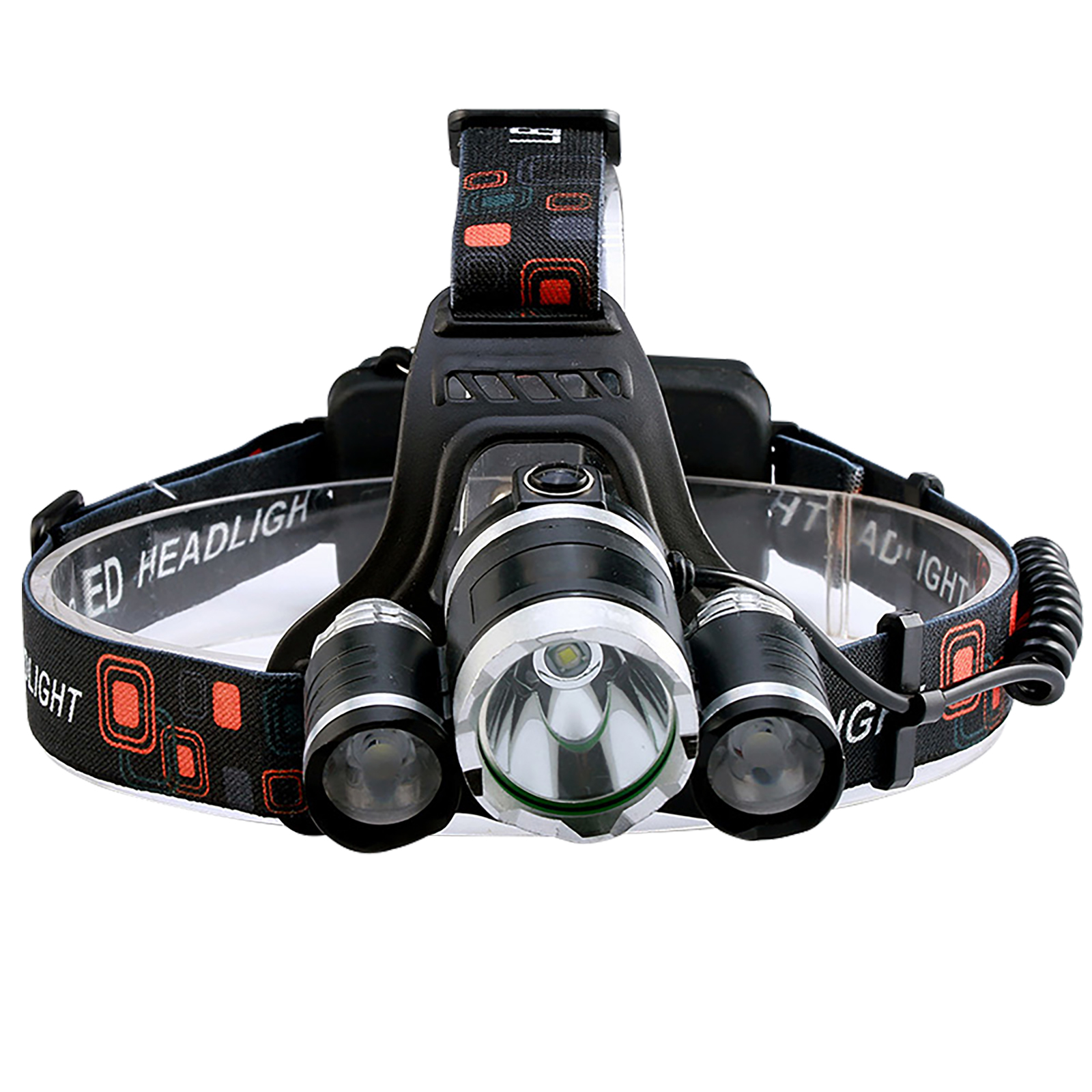 

LED Headlamp Flashlight T6 800 Lumen Waterproof Outdoor Headlight (Silver), 501 Original