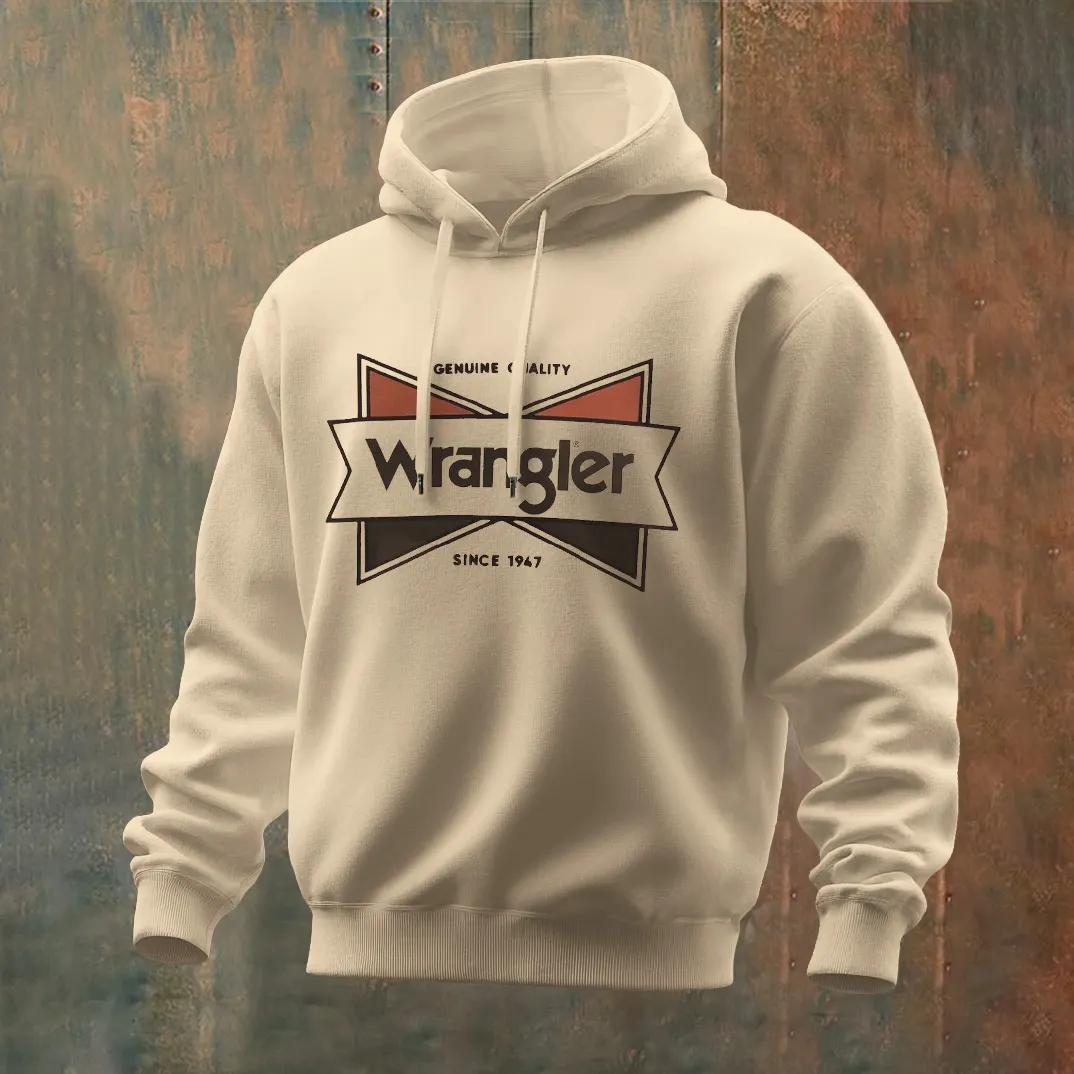 Retro Graphic Design Men's Hoodie