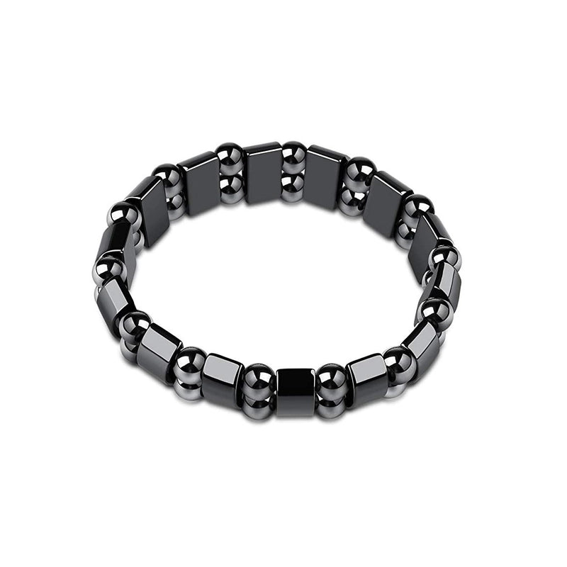 Bracelet Magnet Yoga Beaded Elastic Bracelet Hot Selling Bracelet Female Bracelet Male Black Gall Stone Jewelry