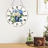 2D DIY Acrylic Vase Diamond Painting Clock Pendant w/ Clock Function Wall Decor