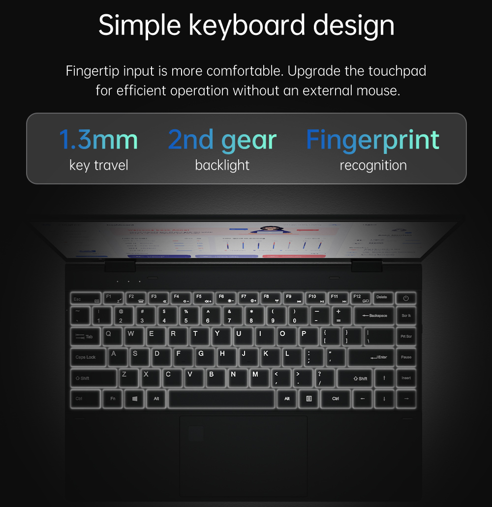 KUU Flexones 14.1 inch Black Flexible Laptop Intel i3-1115G4 Processor Up to 3.0GHz 8GB DDR4 RAM 521GB SSD PCIe 15