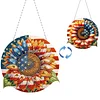 Independence Day Sunflower Double Sided - 5D DIY Pendant