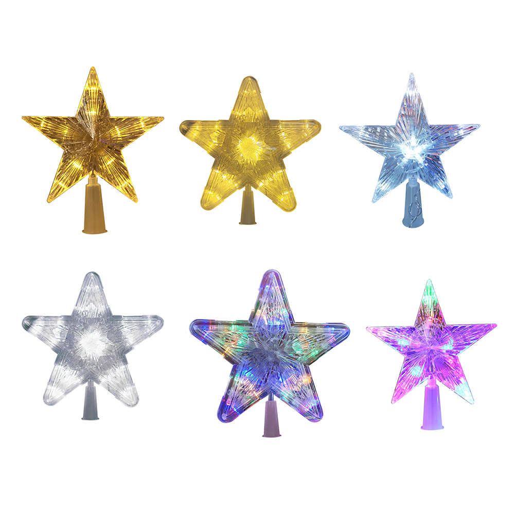 

LED Star Night Light Five-point Lamp Christmas Tree Top for Xmas Tree Decor, 501 Original