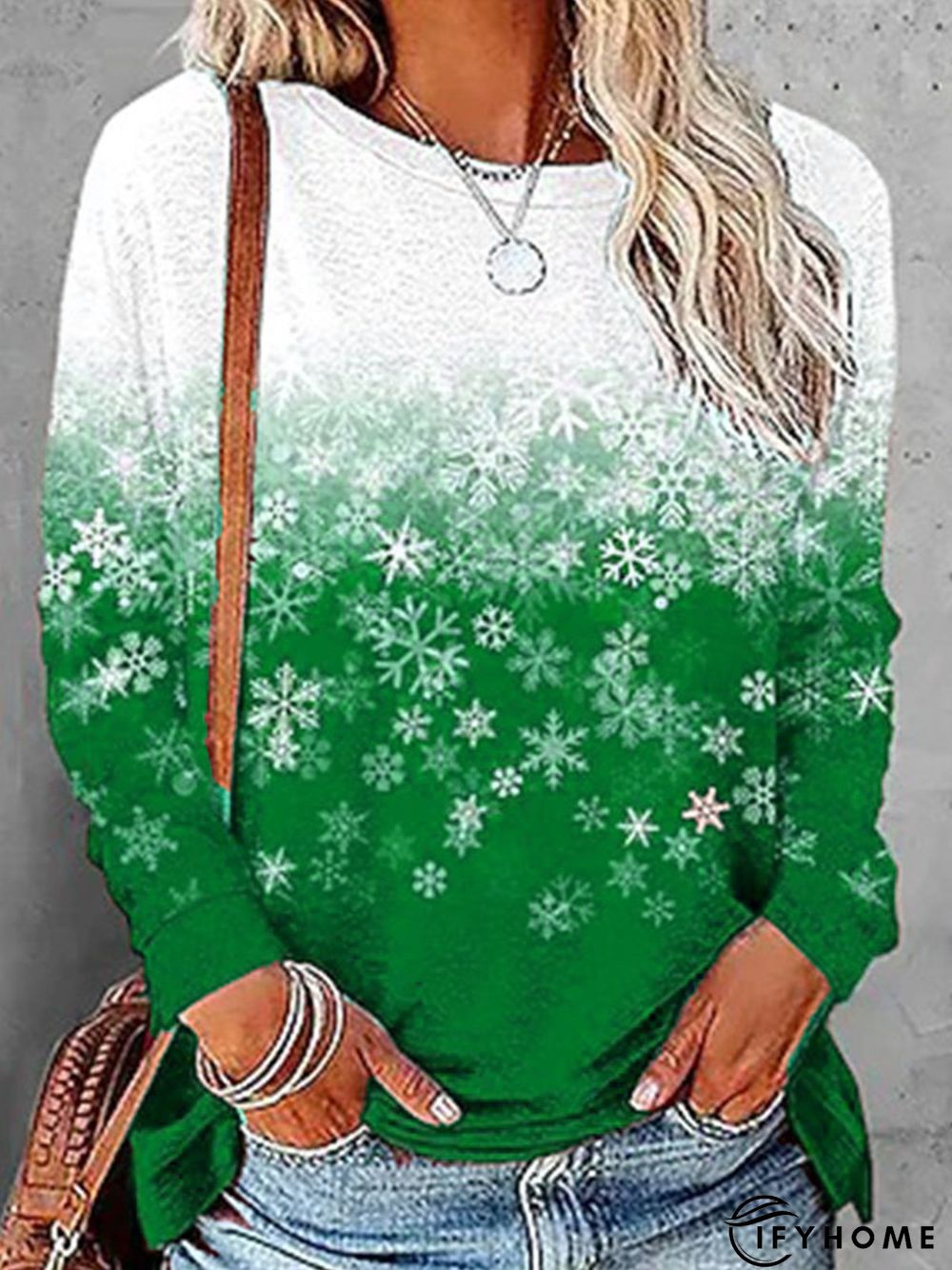 Jersey Loose Casual Long sleeve T-Shirt | IFYHOME