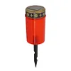 Solar Grave Lawn Light Energy Saving Flameless Electronic LED Candle Lamp