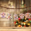5Pcs DIY Yak Double Sided Special Shaped Diamond Painting Keychains