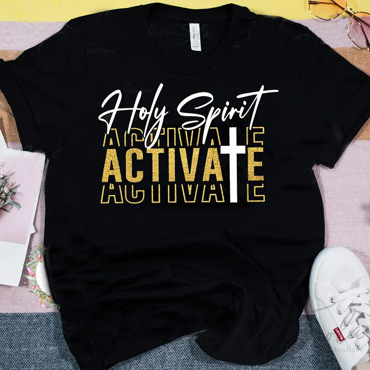 Holy Spirit Activate, UNISEX Short Sleeve TShirt