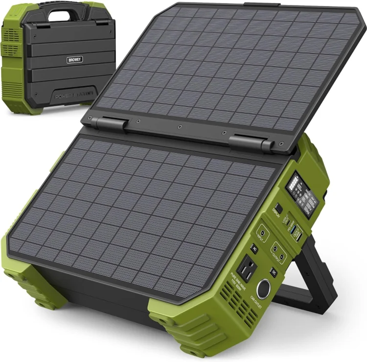 🛒Portable Power Station with Built-in Solar Panel【Worldwide Shipping】