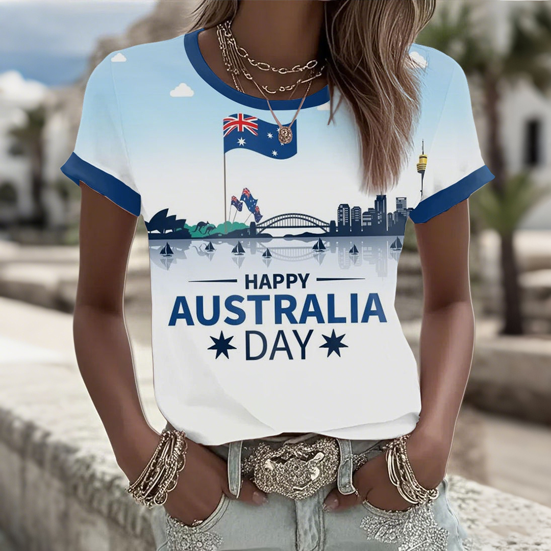 Women's Australian Holiday Casual Comfort T-shirt artswardrobe
