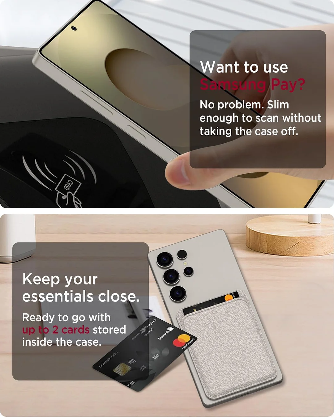 Samsung ultra-thin mobile phone protective case with adjustable bracket, shockproof card slot and drop-proof lightweight protective case