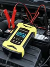 ABS Smart Battery Trickle Charger 12V 6A Automatic Smart Car Battery Charger with LCD Display Temperature Monitoring for Truck Motorcycle Boat SUV ATV and More
