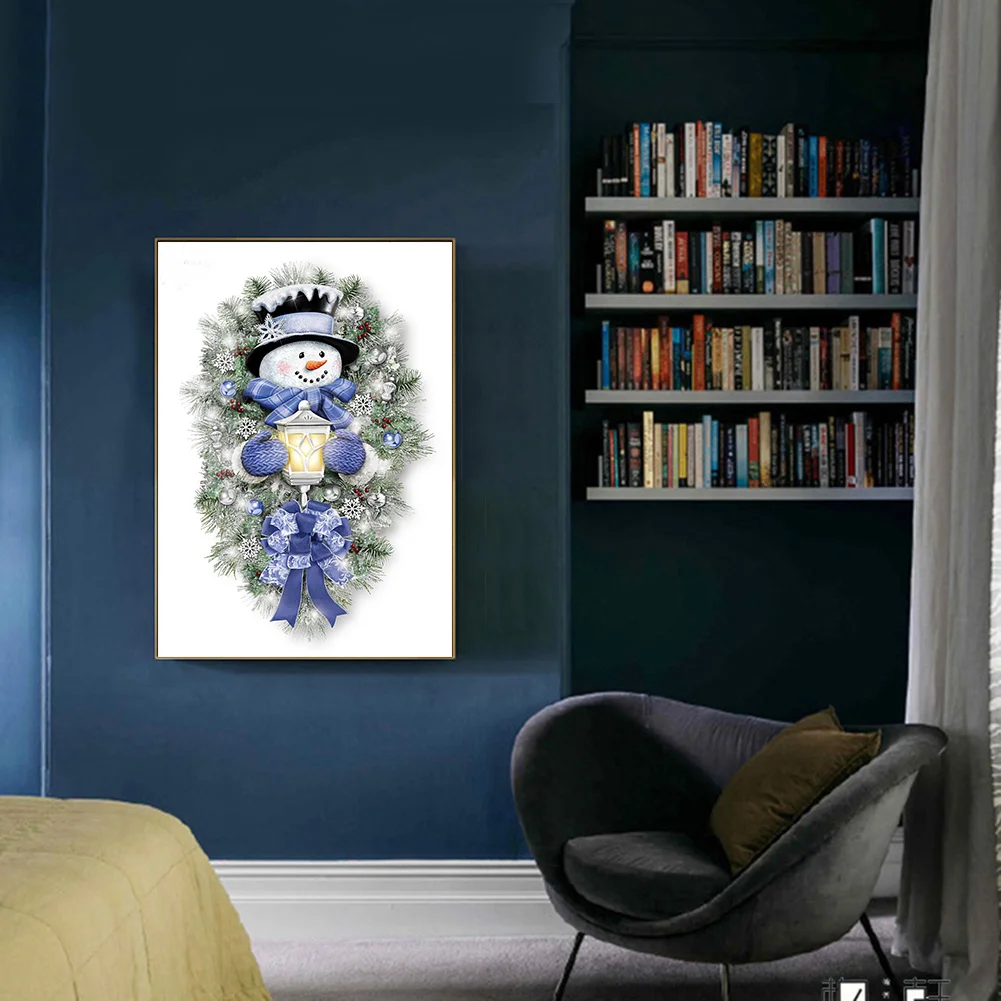 Diamond Painting - Full Round Drill - Snowman(40*60cm)