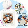 5D DIY Partial Special Shaped Drill Diamond Painting Halloween Wreath Art With Frame Kit 8x18cm