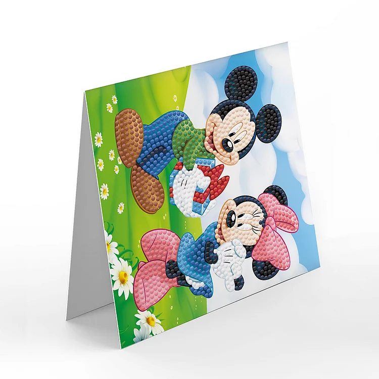 8pcs Mickey Mouse Diamond Painting Greeting Card Includes Envelope DIY  Postcards