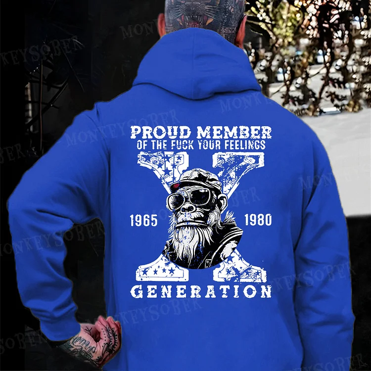 Gen X Monkey Custom EST Printing Hoodie