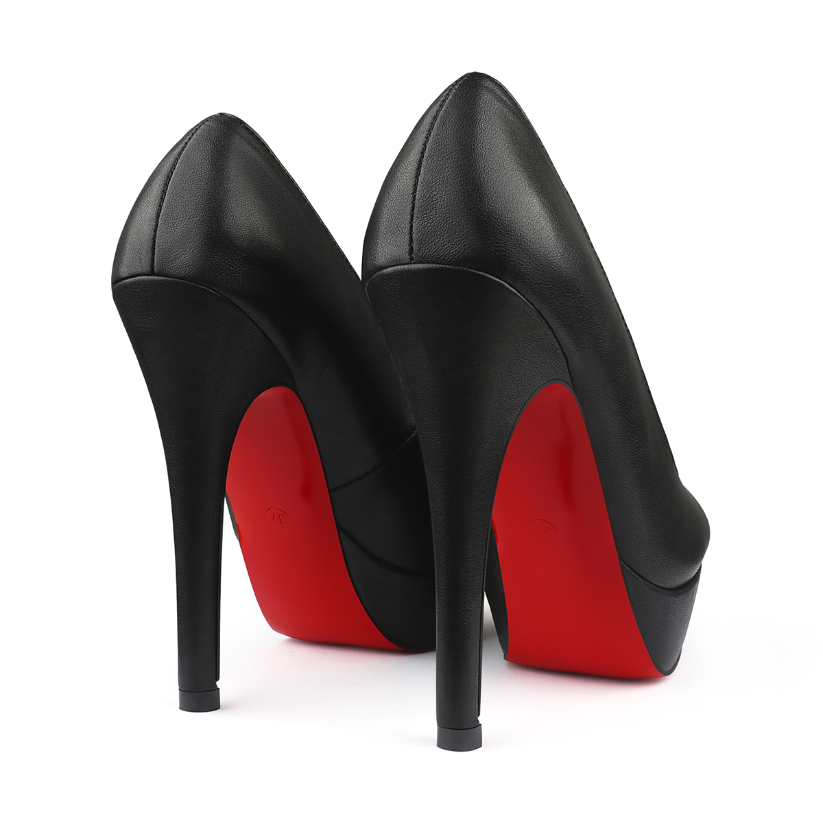 135mm Sky High Red Bottom Platform Pumps Patent Shoes-MERUMOTE