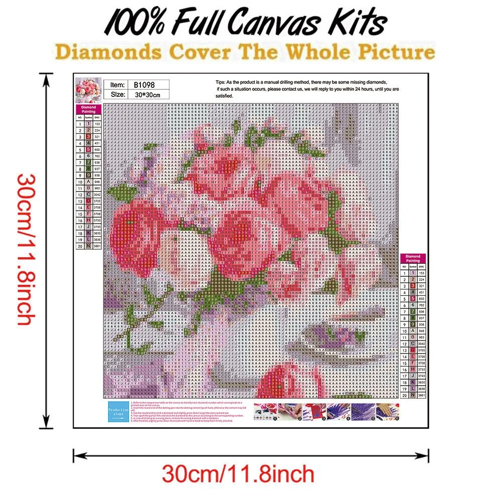 Diamond Painting - Full Round Drill - Warm Flowers(30*30cm)