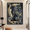 Moon Cat-11CT/14CT Stamped/Counted Cross Stitch 40*60cm(Big Size)