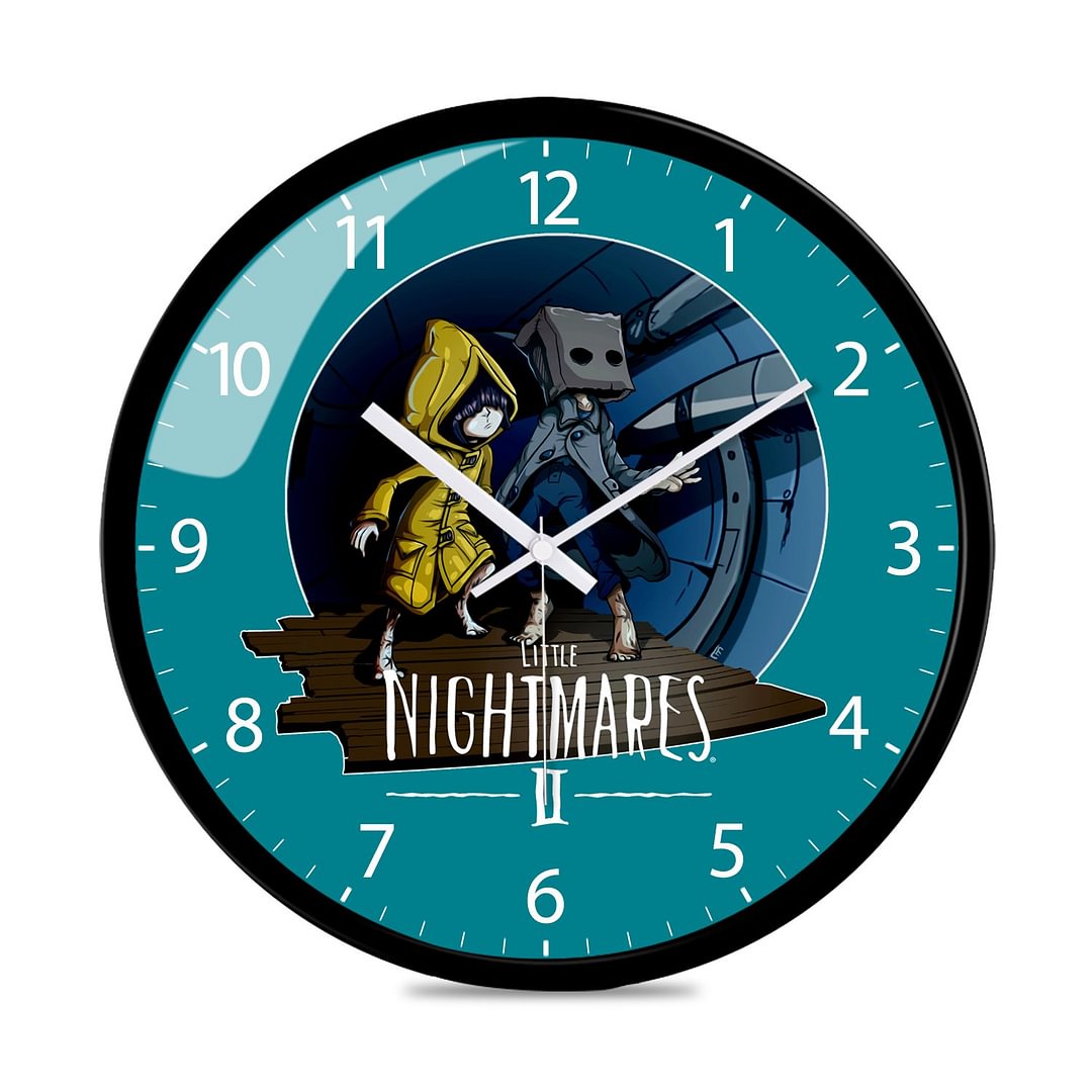 Little nightmares 2 Wall Clock Silent Metal Quartz Round Clock for Home Office