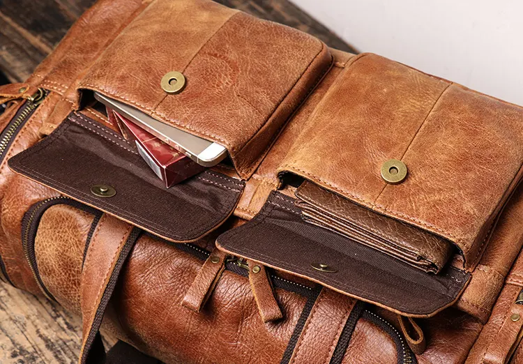 Large 32 inch duffel bags for men holdall leather travel bag overnight gym sports weekend bag
