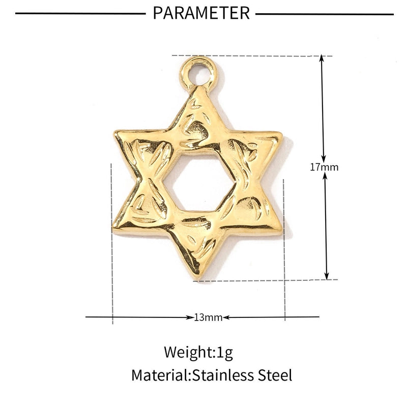 3 PCS/Package Titanium Steel Rhinestones Solid Color Jewelry Accessories Pendant