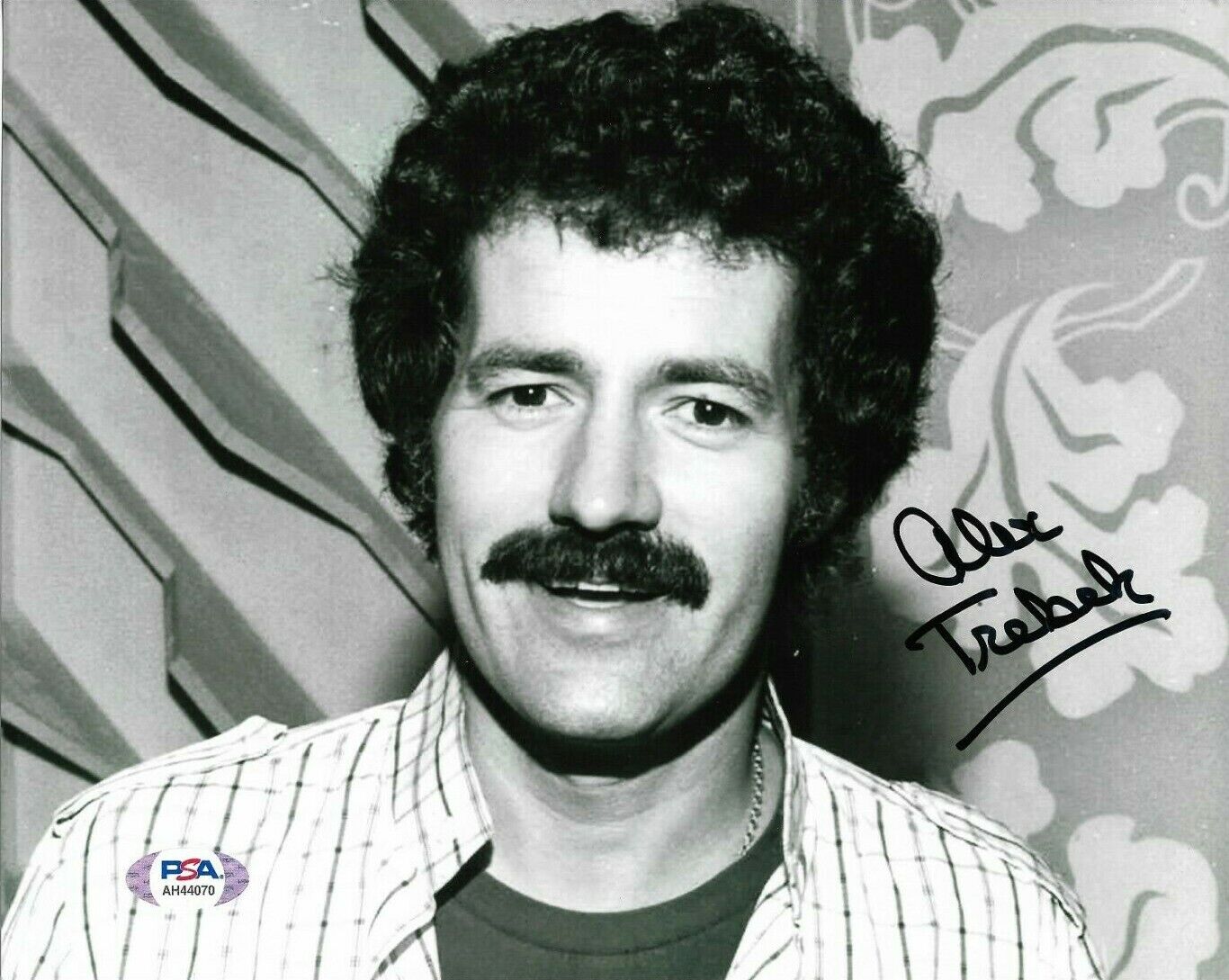 ALEX TREBEK HAND SIGNED AUTOGRAPHED 8X10 Photo Poster painting WITH PSA DNA COA MUST SEE RARE 12