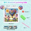 (Box Packaging)Diamond Painting-DIY Crystal Rhinestone Peace Hot Air Balloon