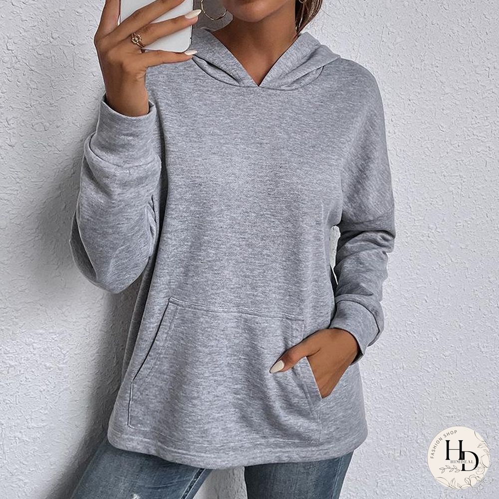 Plain Lace Hollow Joint Hoodie Top